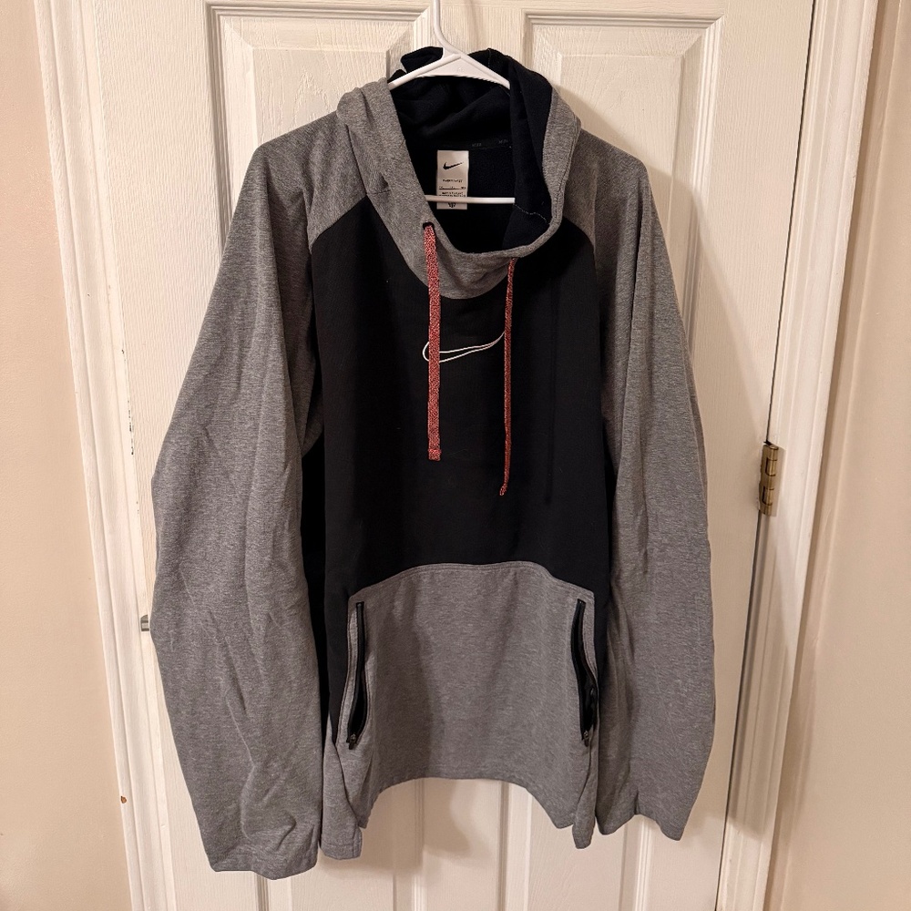 Men's Nike Therma-fit Pullover Hoodie - 4XL - Black